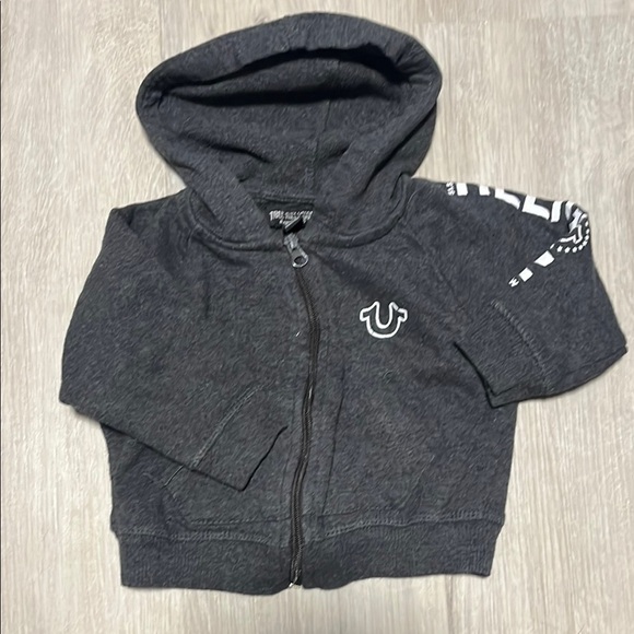 Kids Gray Hoodie by True Religion - Picture 1 of 3